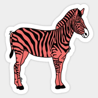 Pink zebra full body Sticker